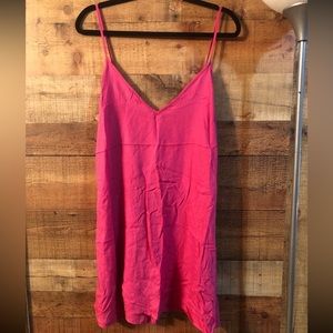 ♥️HP♥️Free People hot pink slip dress